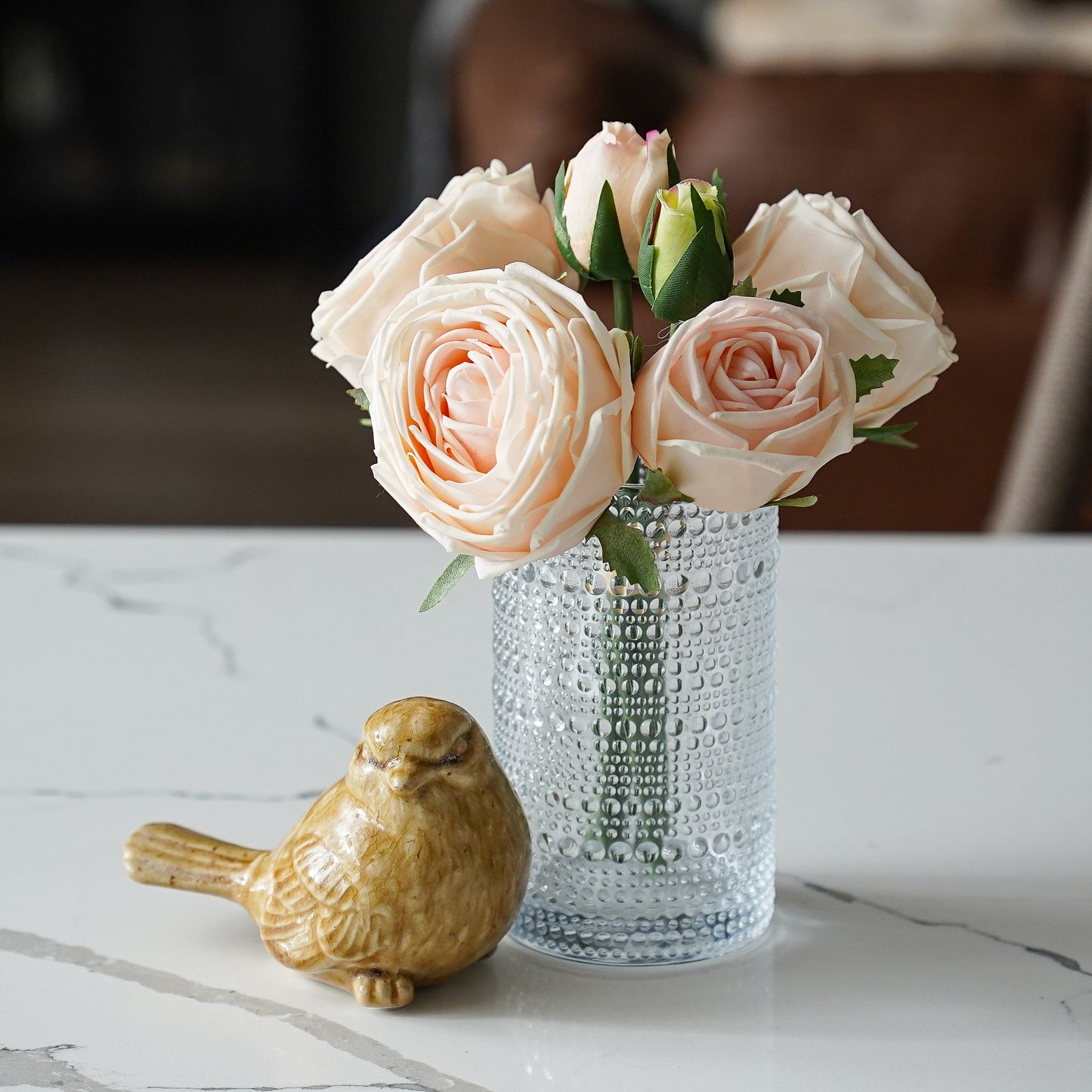 Real Touch Rose Bouquet | Champagne