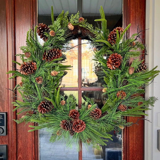 Magnificent Pinecone Wreath