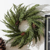 Real Touch Cedar and Pinecone Small Wreath