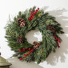 Holiday Mixed Green & Berry Wreath