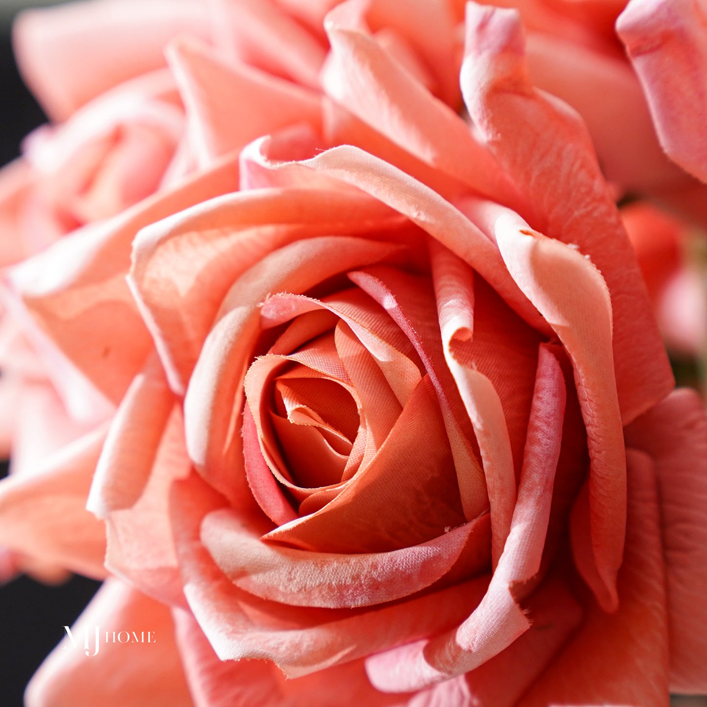 Real Touch Duchess Rose Stem | Coral