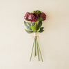 Real Touch Peony Bunch | Deep Purple