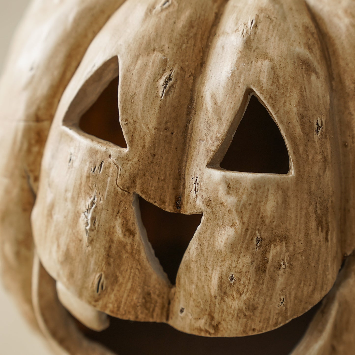 Creamy-Antiqued Jack O’Lanterns