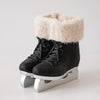Black Ice Skates with Fur