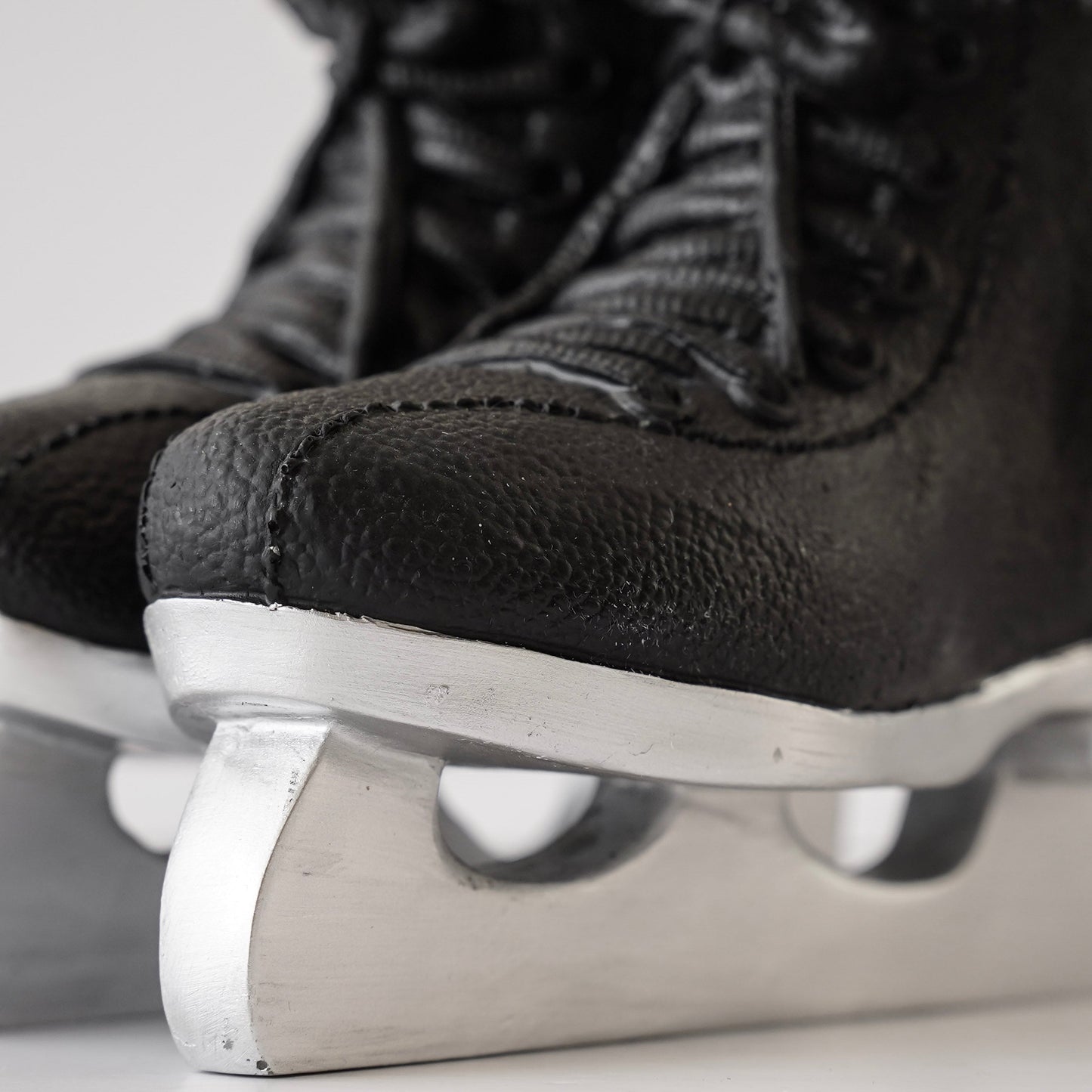 Black Ice Skates with Fur