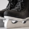 Black Ice Skates with Fur