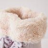 Fuzzy Pink Ice Skates Planter | Faux Fur Trim