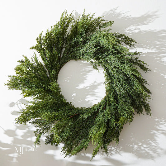 Real Touch Lebanon Cedar Wreath