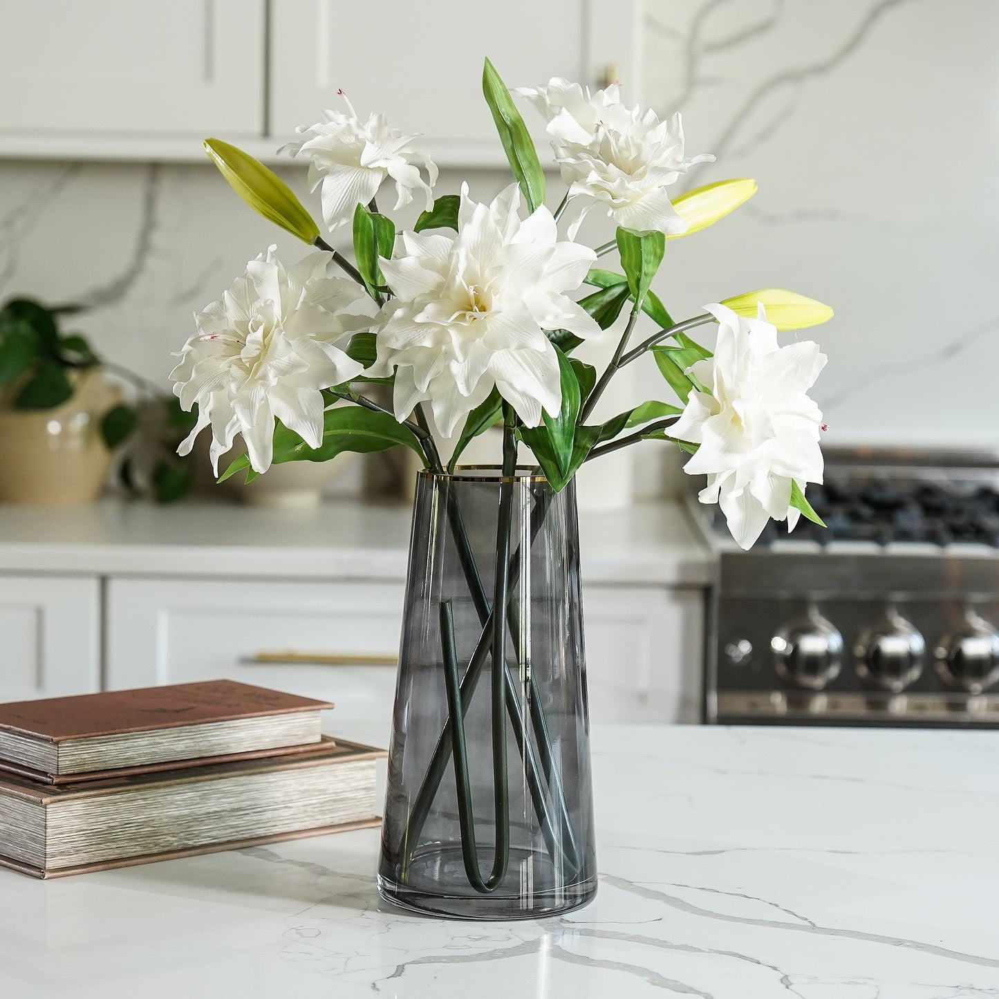 Harlan Smoked Glass Vase