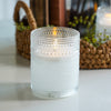 Depression Glass Flameless Candle