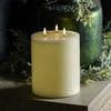 Flameless Ivory Triple Wick Candle