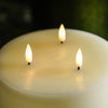 Flameless Ivory Triple Wick Candle