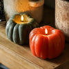 Flameless Pumpkin Candles