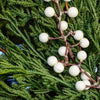 Real Touch Cedar Lake White Berry Wreath