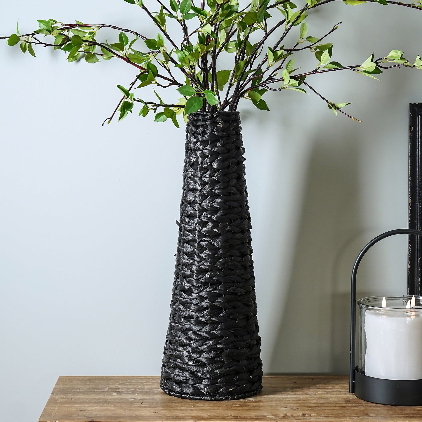 Large Atlas Hyacinth Vase | Black