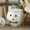 White Jack O' Lantern with Lid | Large