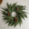 Real Touch Cedar and Pinecone Small Wreath